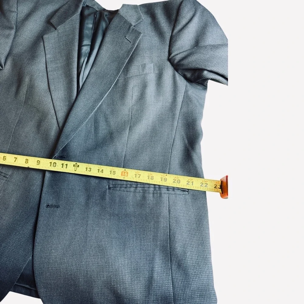 Vintage Christian Dior Monsieur Wool Tailored Blazer Gray Men's Sport Coat